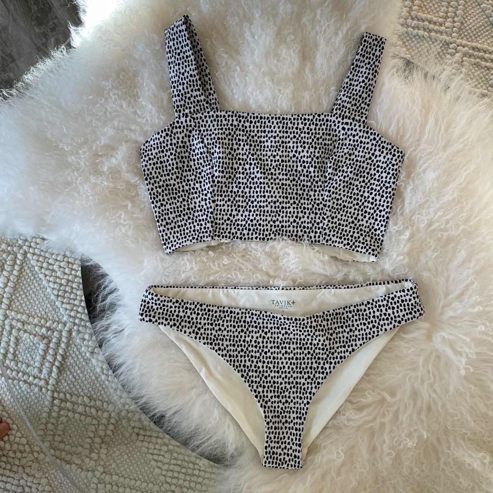 Tavik animal print bikini sz large